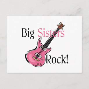 Big Sisters Rock Postcard