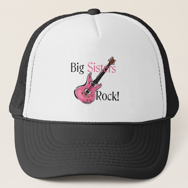 Big Sisters Rock Trucker Hat (Front)