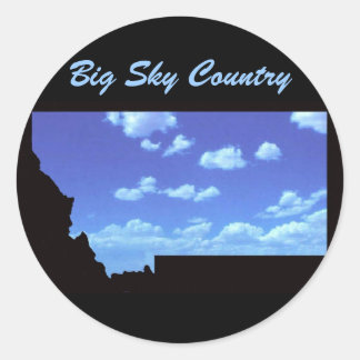 Big Sky Country Classic Round Sticker