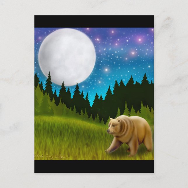 Big Sky Grizzly Postcard (Front)