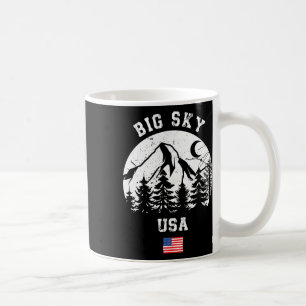 Big Sky Montana Ski Resort Alpine Skiing American Coffee Mug