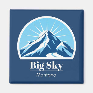 Big Sky Montana ski resort kids Magnet