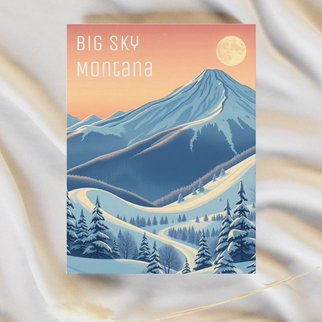 Big Sky Montana ski resort vacation Postcard (Creator Uploaded)