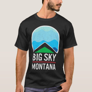 Big Sky Montana Ski Skiing Snowboarding Skier Snow T-Shirt