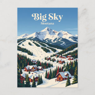 Big Sky Montana, USA Postcard