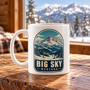 Big Sky Montana Vintage Mountain Coffee Mug