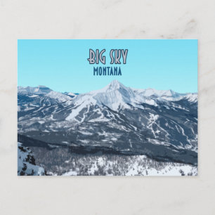 Big Sky Montana Vintage Postcard