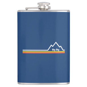 Big Sky Resort Hip Flask