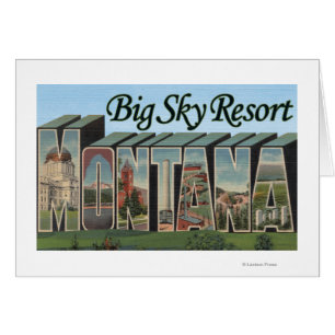 Big Sky Resort, Montana - Large Letter Scenes