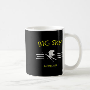 Big Sky Skiing Montana Ski Tee Coffee Mug