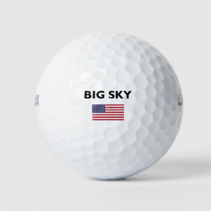 Big Sky USA American Flag Light-Colour Golf Balls