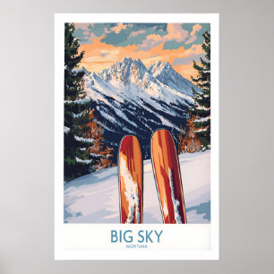 Big Sky Wall Art Ski Poster 1