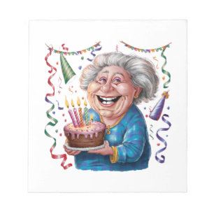 Big Smile Granny Birthday Notepad