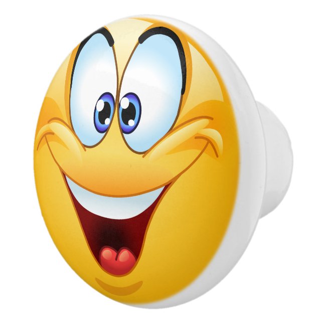 Big Smile Happy Face Drawer Knob - SRF (Right)