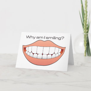 Big smile humourous birthday card