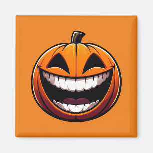 Big Smile Jack O Lantern - Halloween October Magnet