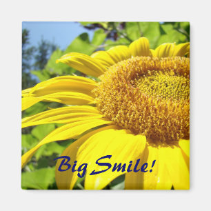 Big Smile! magnet gifts Yellow Sunflower magnets