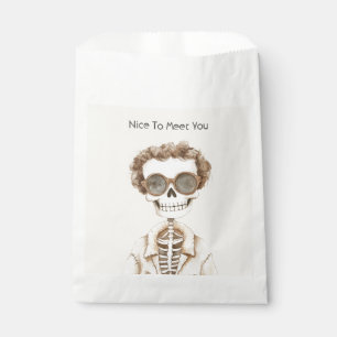 Big Smile Skeleton Glasses Nice To Meet You Favour Bag