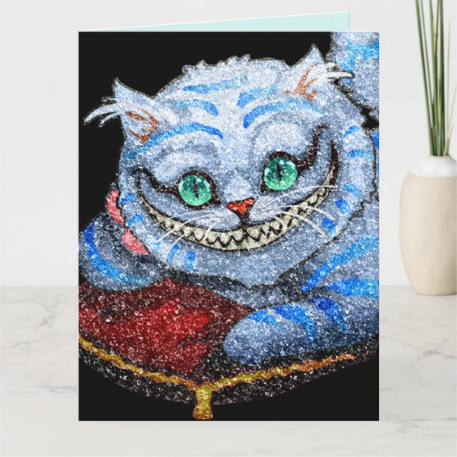BIG SMILE SMILING CAT OVERSIZED BIRTHDAY CARD (Front)