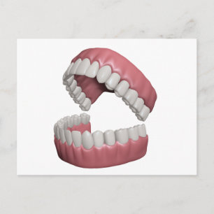 big smile teeth postcard
