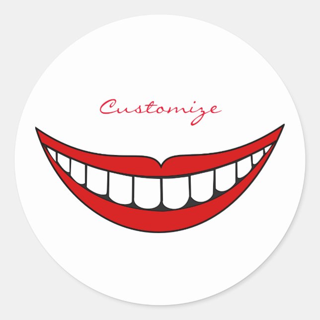 Big Smile Thunder_Cove Classic Round Sticker (Front)