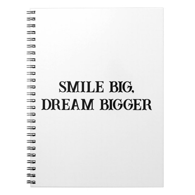 Big Smiles & Dreams Notebook for Kids (Front)