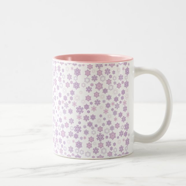 Big-Snow-Flakes- Two-Tone Coffee Mug (Right)