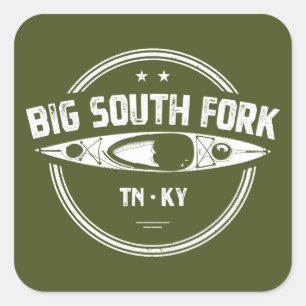 Big South Fork National River Kayak Square Sticker