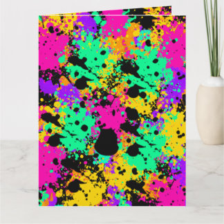 Big Splattered Greeting Card