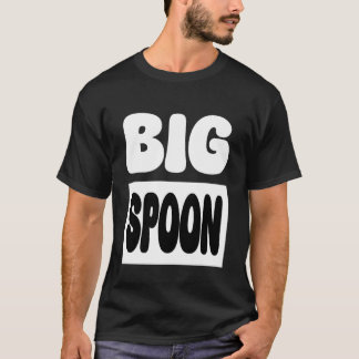 Big Spoon Swinger Funny Matching Couples Relations T-Shirt