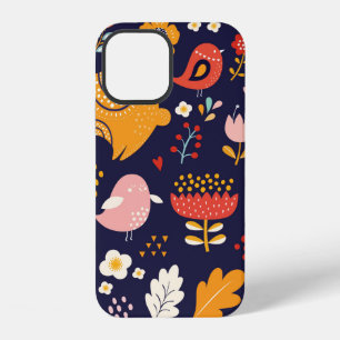 Big spring Easter collection of flowers, leaves, b iPhone 12 Case