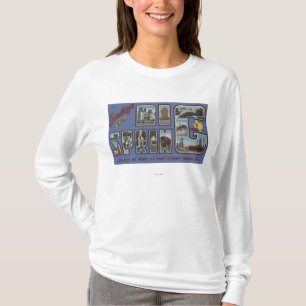 Big Spring, Texas - Large Letter Scenes T-Shirt