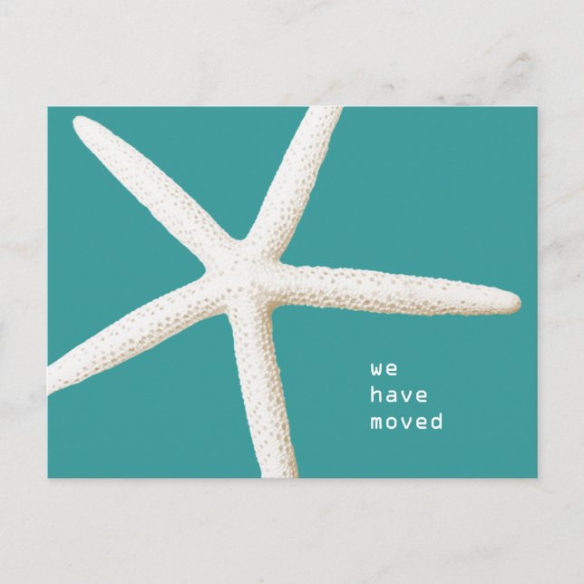 Big Starfish Moving Coast Custom Postcard (Front)