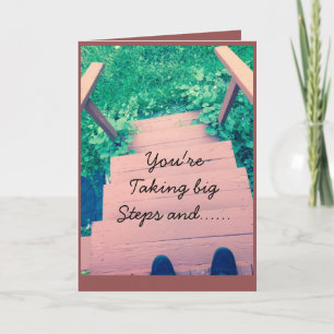 Big steps Graduation card