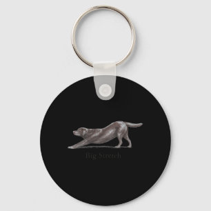 Big Stretch Chocolate Labrador Retriever Key Ring