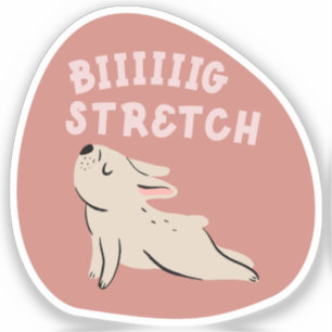 Big stretch cute illustrated French bulldog autumn