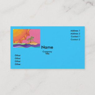 Big Sun Business Card Template