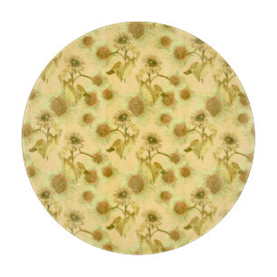 Big sunflowers pattern cutting board