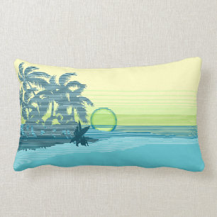 Big Sunset Hawaiian Reversible Lumbar Pillows