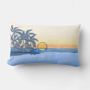 Big Sunset Hawaiian Reversible Lumbar Pillows
