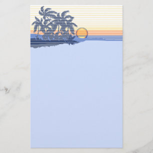 Big Sunset Hawaiian Stationary Stationery
