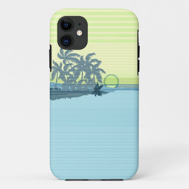 Big Sunset Stripe Hawaiian iPhone 5 Case (Back)