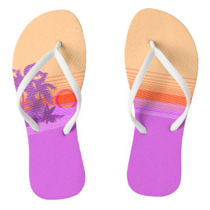 Big Sunset Stripe Hawaiian Surfers Thongs