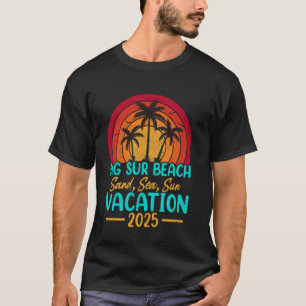 Big Sur Beach California Sand Sea Sun Vacation 202 T-Shirt