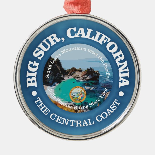 Big Sur (C) Metal Ornament (Front)