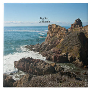 Big Sur, Calfornia, Labeled, Ceramic Tile