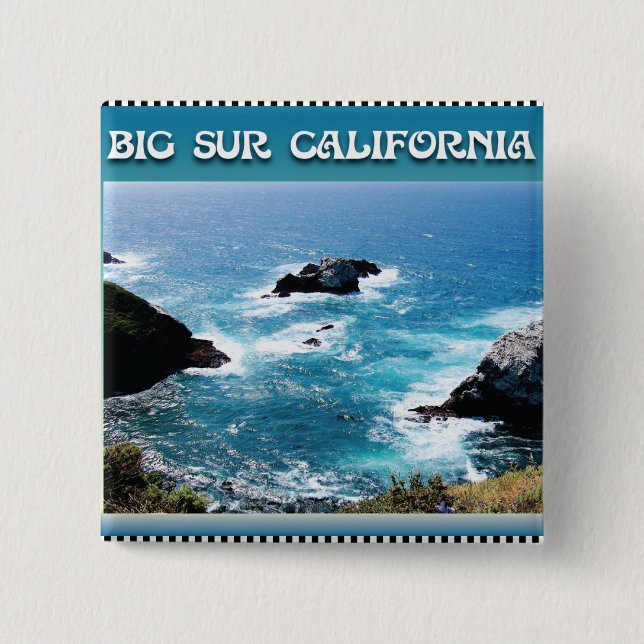 Big Sur California 15 Cm Square Badge (Front)