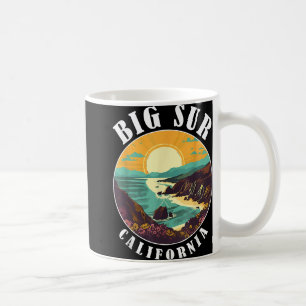 Big Sur California Beach Central Retro Forest Camp Coffee Mug