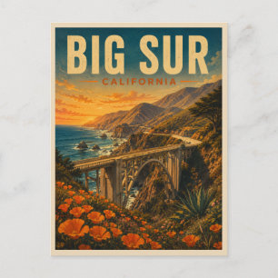 Big Sur California Bixby Bridge Postcard