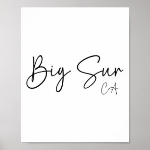 Big Sur California Ca Retro Poster